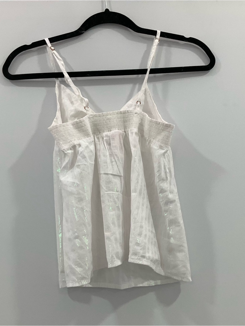 White Spaghetti Strap Victoria’s Secret Tie-Front Tank Top - Picture 2 of 2